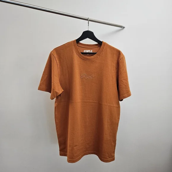 Staple Embroidered Script Tee - Picture 1 of 5
